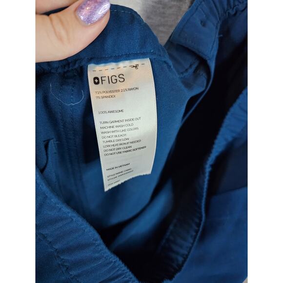 Figs Scrub Pants Technical Collection 6XL Teal Drawstring Straight Leg Cargo - Picture 8 of 8